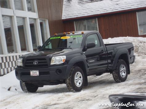 Find a new tacoma at a toyota dealership near you, or build & price your own toyota tacoma online today. 2010 Toyota Tacoma 4X4 4-Cylinder 5-Speed Regular Cab Pickup for sale in Laconia, NH - Cupples ...