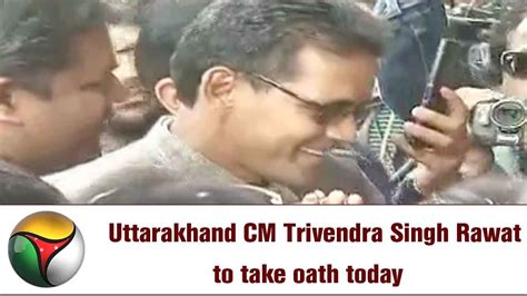 Trivendra singh rawat, dehra dun, india. Uttarakhand CM Trivendra Singh Rawat to take oath today ...