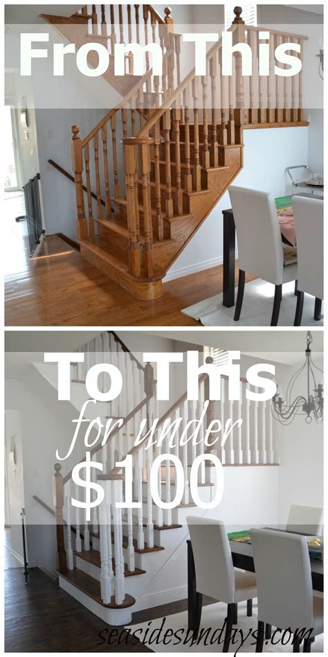 They have stair nose on the add glue to the back of the short cap oak. How to refinish and modernize your oak stairs | Refinish ...