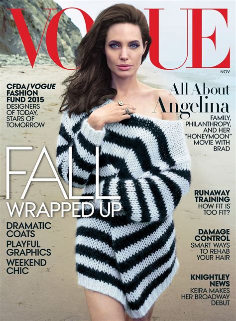 Find articles, slideshows and more. Angelina Jolie - Vogue Magazine November 2015 Cover • CelebMafia
