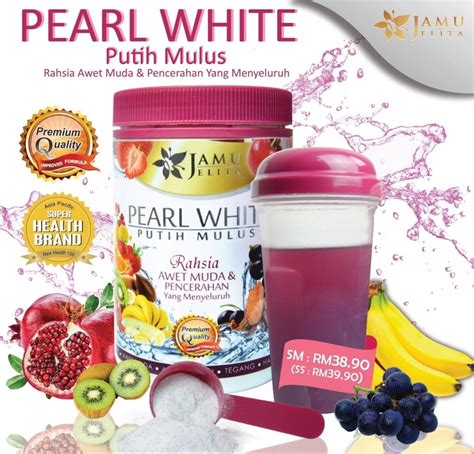 Jamu jelita pearl white 400gm. Secret Beauty and Health: JAMU JELITA PEARL WHITE PUTIH MULUS