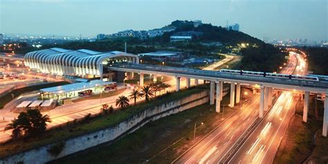 Kelana jaya line lrt towards putra heights. LRT - Kelana Jaya (KLJ) Line Extension - Sunway Construction