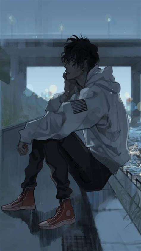 Wolf Anime Boy Sad : Anime Wolf Demon Guy Bakugou Bnha Bokunoheroacademia Anime Boy Hair Anime ...