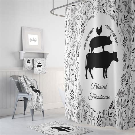 This product belongs to home , and you can find similar products at all categories , home & garden , bathroom products , shower curtains. Farmhouse Shower Curtain Custom Shower Curtain Farmhouse ...