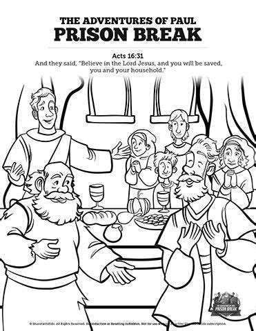 Signup to get the inside scoop from our monthly newsletters. Acts 16 Prison Break Sunday School Coloring Pages ...
