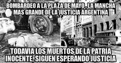 El objetivo era eliminar al presidente juan domingo perón. BOMBARDEO A LA PLAZA DE MAYO , LA MANCHA MAS GRANDE DE LA ...