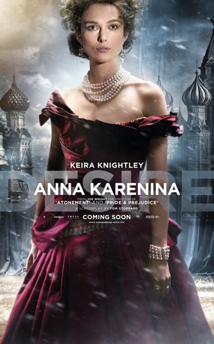 Emerald said she wasn't expecting the win and described her oscar trophy as cold and very heavy on picking it up. Poster 2 - Anna Karenina