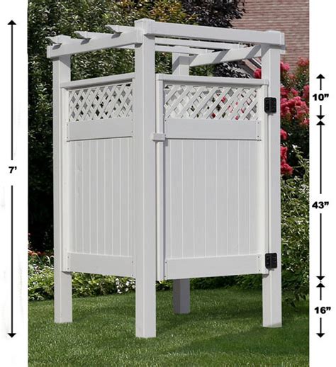 PA Amish Outdoor PVC Vinyl Shower Stall