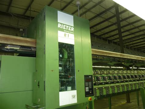 Rieter's product portfolio is unique: (3) Rieter R1 Rotor Spinning Machines - Southeastern ...