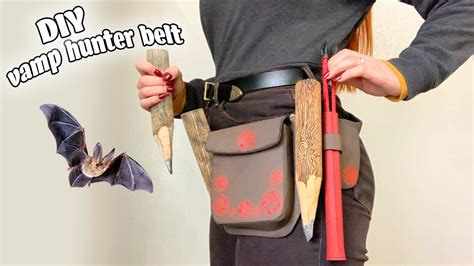 All you need is a bit of patience. DIY Vampire Hunter utility belt 🦇 - YouTube