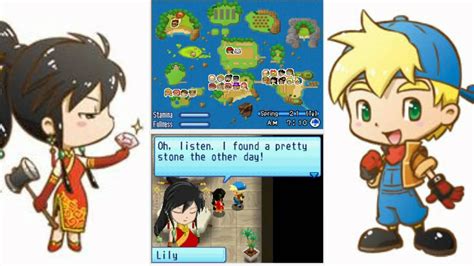 Uses the same graphics as island of happiness. Harvest Moon Sunshine Islands Lily giving you a Sunstone ...