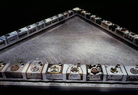 Judy chicago in front of the dinner party. Meeeow! Judy Chicago's Pussies and Hrosvitha Dinner Plates