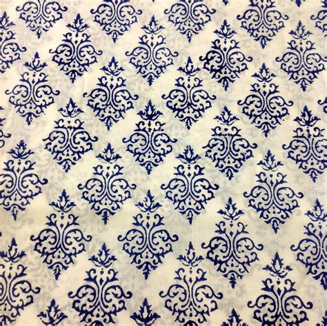 DesiCrafts: Indian block print fabric: Organic cotton fabric by DesiCrafts