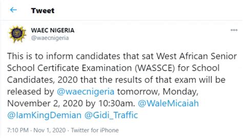 The national examination council (neco) on wednesday released the results of its 2020 senior the result, according to obioma, showed that 894,101 candidates out of the 1,209,992 that sat for. 2020 WAEC Result 2 - Passnownow