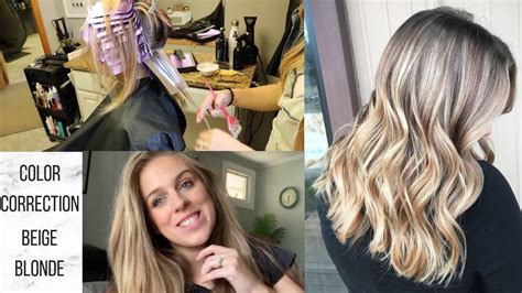 Hair Color Correction, Beige Blonde Transformation | Lisa ...