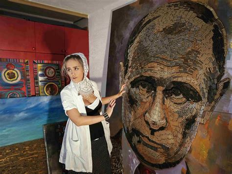 A Ukrainian artist uses 5,000 cartridges in her portrait of Vladimir ...