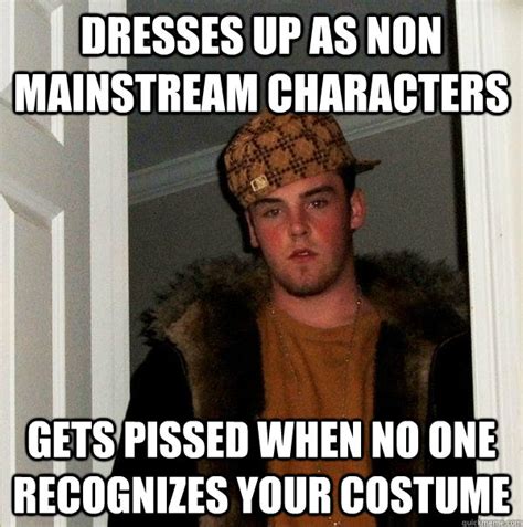 We did not find results for: Dresses up as non mainstream characters Gets pissed when ...