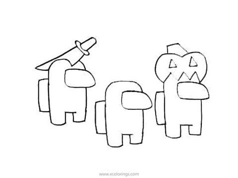 Select from 35915 printable coloring pages of cartoons, animals, nature, bible and many more. Halloween Among Us Coloring Pages - XColorings.com