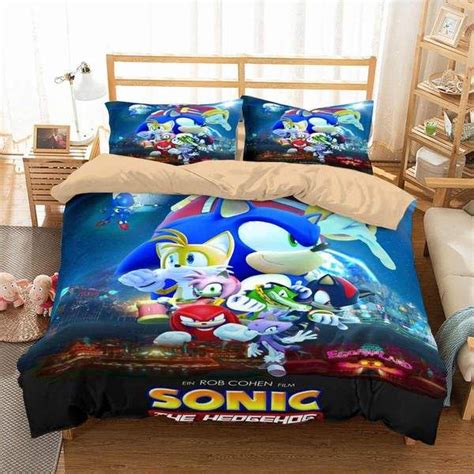 Check spelling or type a new query. 3D Customize Sonic the Hedgehog Movie Bedding Set Duvet ...