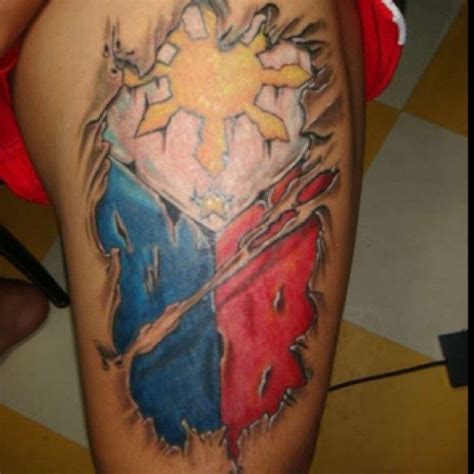 The more i learn about my filipino ancestry, the more excited i am to share it with others. 12 Filipino Flag Tattoo Designs | Filipino tattoos, Flag ...