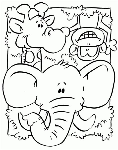 Safari animals printable coloring pages african free jungle draw. Wild Animal Coloring Pages | Zoo animal coloring pages ...