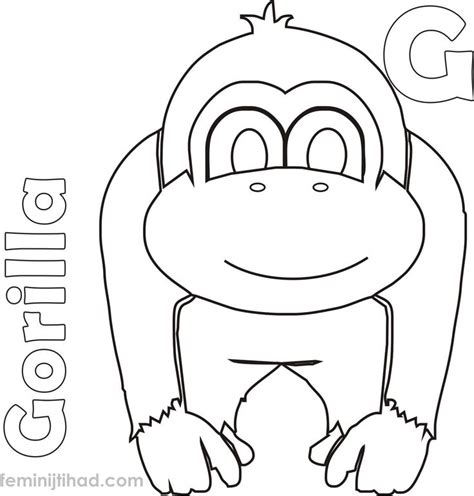 Ever wonder where these gentle giants live? Gorilla Coloring Pages PDF Printable - Free Coloring ...