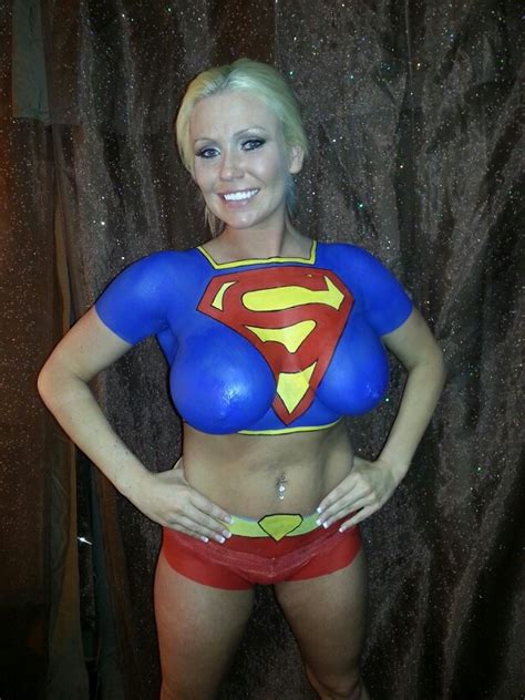 Who wants to see me and a body painted model eat the hottest sauces in the world for a video? Supergirl Body Paint | Body Painting | Pinterest | Sexy ...