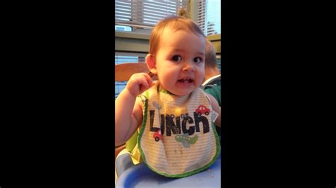 So, don't let age get in your way. Cute 18 month old baby telling knock knock jokes - YouTube