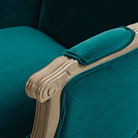 Drum chair wing chair swivel chair white bedroom chair winged armchair teal bedding cozy chair barrel chair cozy corner. Teal blue velvet armchair Casanova | Maisons du Monde