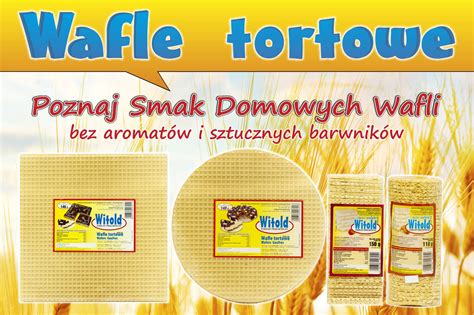 Termin wysyłki lub dostawy do domu: Wafle tortowe okrągłe - Witold