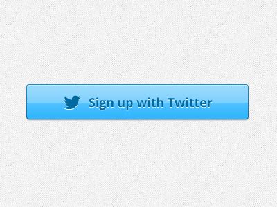 Twitter is one of the biggest social networking website with a high ranking recode google and alexa. Humble Twitter Sign Up Button by Murat Mutlu on Dribbble