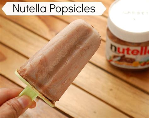 My favorite uses for nutella are mostly for baking. How To Make Nutella Popsicles Recipe | Handy & Homemade