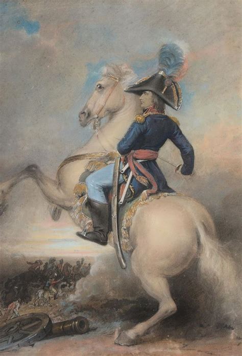 The ruler of france as first consul (premier consul) of the french republic from november 11, 1799 to may 18, 1804; Portrait of Napoleon on horseback Painting by MotionAge Designs