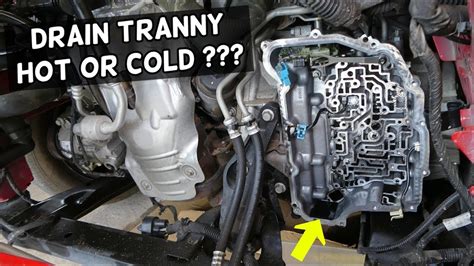 Let the car sit so the. DRAIN TRANSMISSION FLUID OIL COLD OR HOT - YouTube