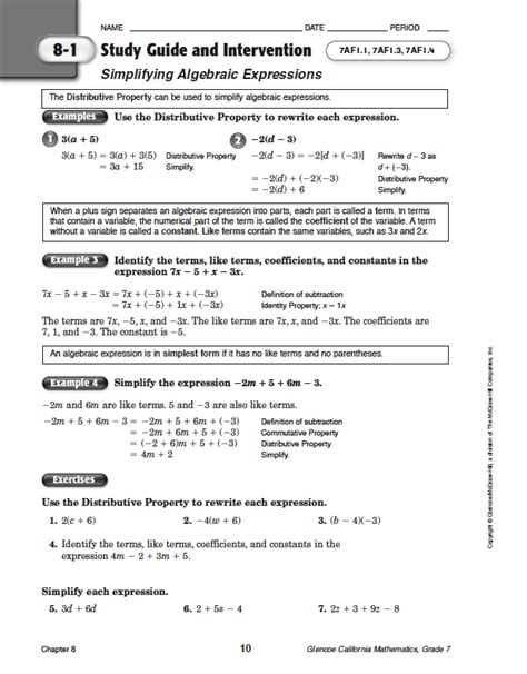 When we are teaching we want to collect evidence and data as to how the students are understanding the material. Bestseller: Glencoe Algebra 1 Chapter 6 Test Form 2d ...