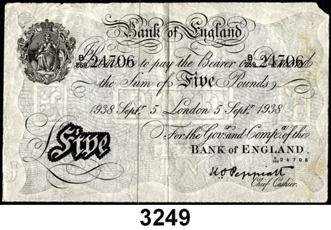 Papiergeld zum ausdrucken / kunsthandwerk: 3249. AUSLÄNDISCHES PAPIERGELD Großbritannien | Tempelhofer Münzenhaus