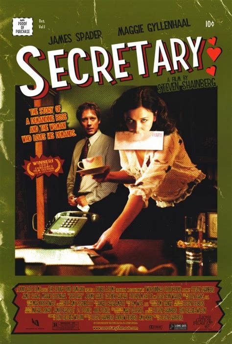 Shown in movies like jack's back. Secretary 11x17 Movie Poster (2002) | Secretary movie ...