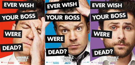 Namun pada hari pertama ia bekerja terdapat kesialan yang selalu. Horrible BOSSES | Horrible bosses, Horrible bosses movie ...