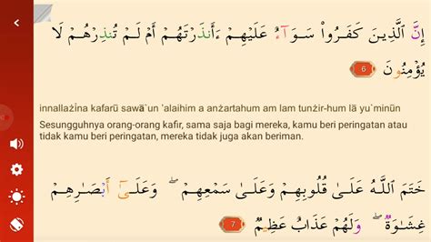 Berikut kami berikan link download surat al baqarah full mp3 dari qari timur tengah dan qari indonesia, kami berikan juga link per ayat dan ayat pilihan. Surat al baqarah ayat 6 - 7 bacaan latin dan terjemahanya ...