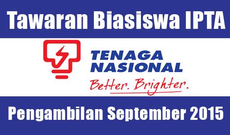 Tenaga nasional berhad (abbreviated as tnb; Biasiswa IPTA Yayasan Tenaga Nasional (TNB) Sesi September ...