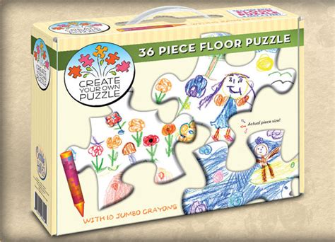 Let your loved ones enjoy a memory one piece at a time with custom puzzles. Create Your Own Floor Puzzle, 36 Pieces, Cobble Hill ...