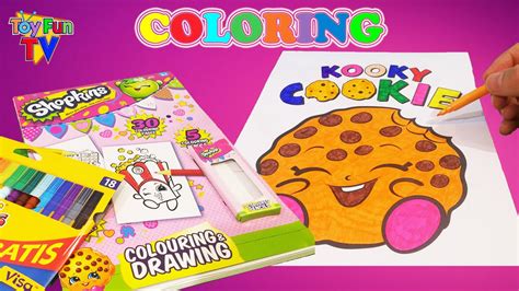 characters featured on bettercoloring.com are the property of their respective owners. Shopkins Coloring Book Colour in Kookie Cookie Childrens ...