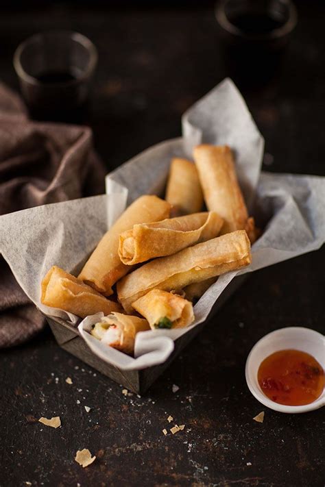 For instance, while vietnamese style spring rolls are traditionally made with thin rice wrappers, some types of while not strictly necessary, it's a good idea to sift the flour into the bowl to remove any lumps and make it less dense. prawn and mozzarella spring rolls with coriander | Food, Food recipes, Spring rolls