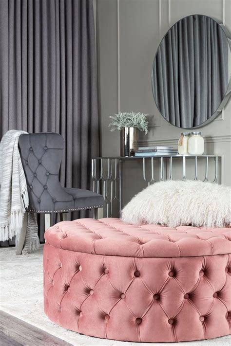 Kids rabbit sofa children armrest couch upholstered chair toddler furniture pink. Mylia Storage Ottoman - Blush Pink | Storage ottoman ...