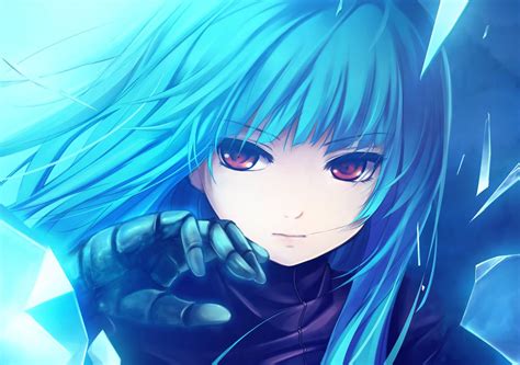 Perfect screen background display for desktop, iphone, pc, laptop, computer, android. Free download Cool blue anime girl Cool blue anime girl ...