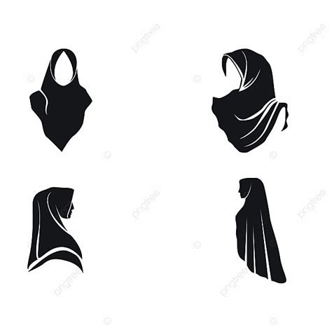 Muslim hijab logo template for business. ناقلات الأسهم الحجاب شعار مكافحة ناقلات, عرب, عربية ...