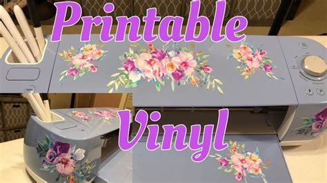 how to use printable vinyl to make stickers for your cricut for