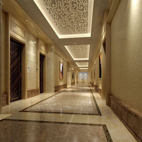 حتى يعطى جبسيات المداخل والممرات الشكل الأكثر أناقة يمكن أن نعتمد بعض النقاط وهي. exquisite corridor with smart ceiling 3d model max 1 ...