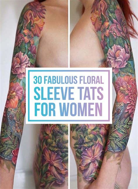 Maybe you would like to learn more about one of these? 30 Fabulous Floral Sleeve Tattoos for Women | Half sleeve ...