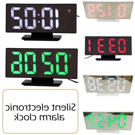 The alarm clock font contains 236 beautifully designed characters. Multifunction Digital Alarm Clock LED Display Mirror Clock